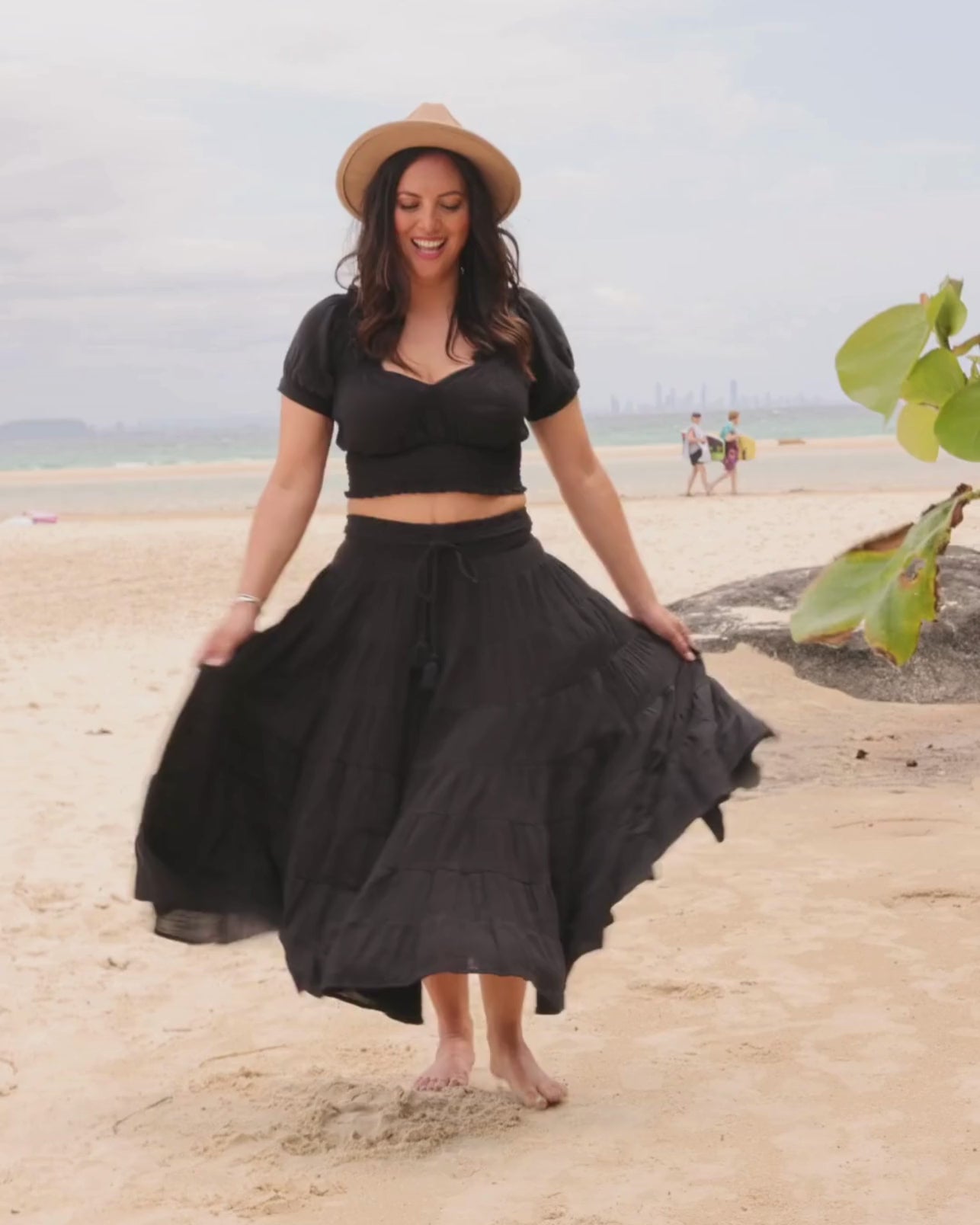 CASSIE MAXI SKIRT BLACK